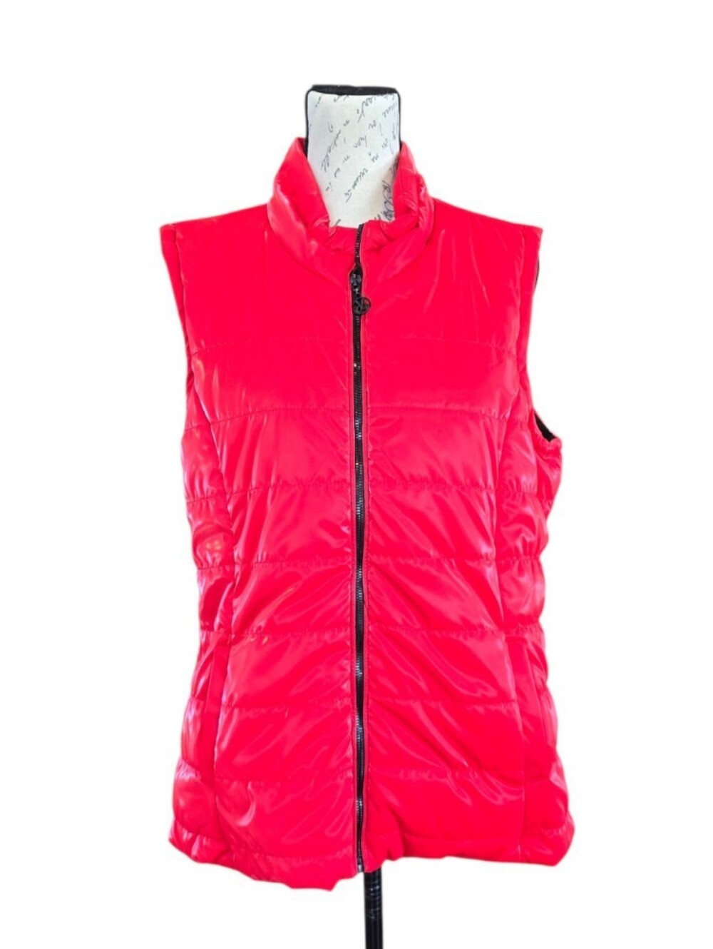 Dolcezza High Gloss Red Puffer Vest XL